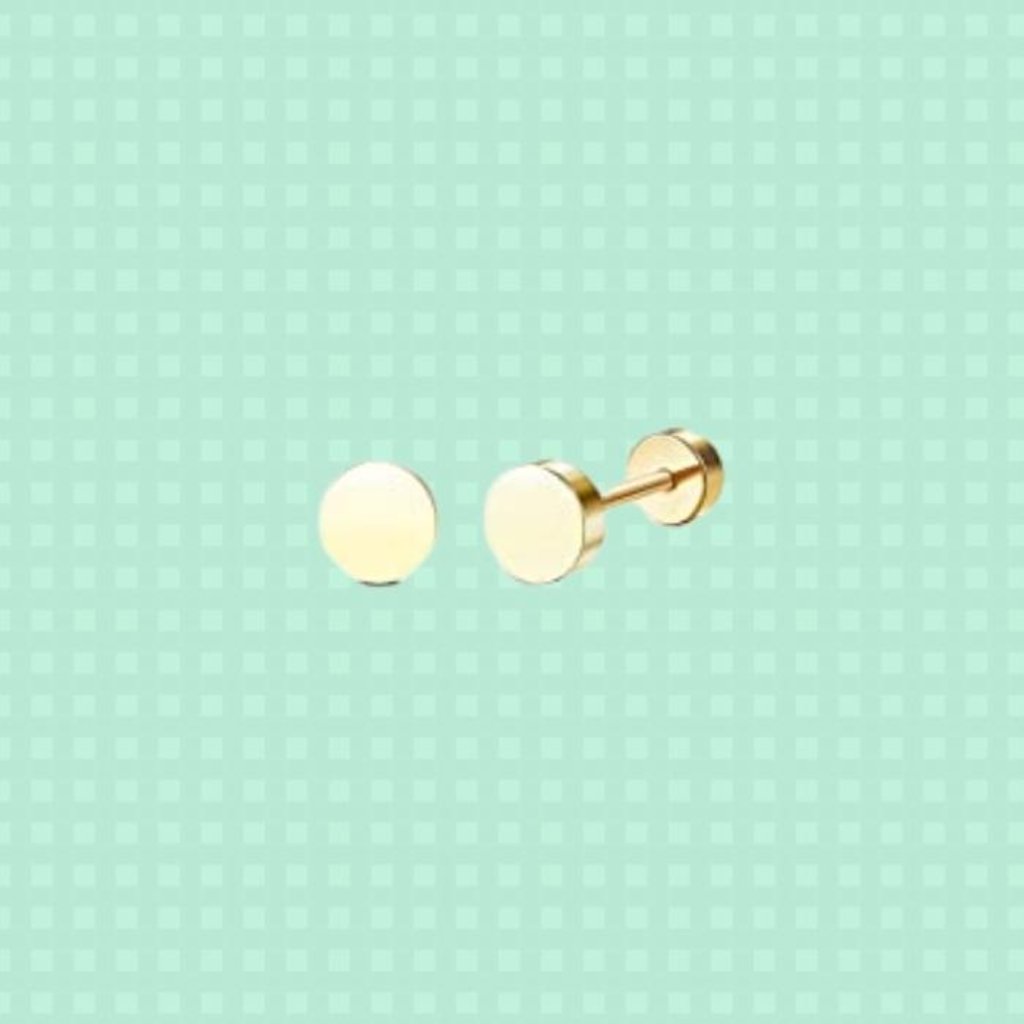 Tiny Circleearrings With Flatbacks